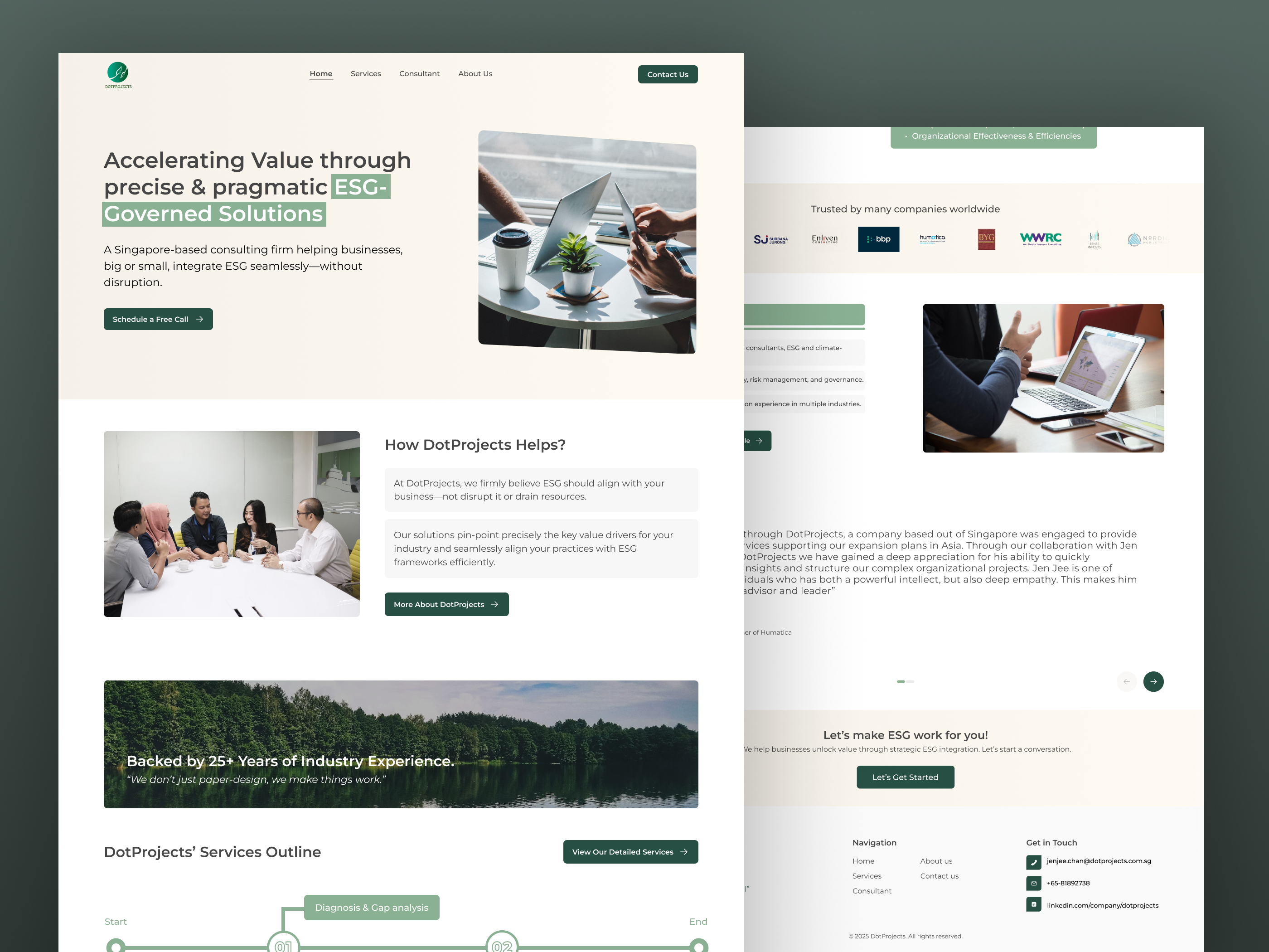 DotProject's Landing Page
