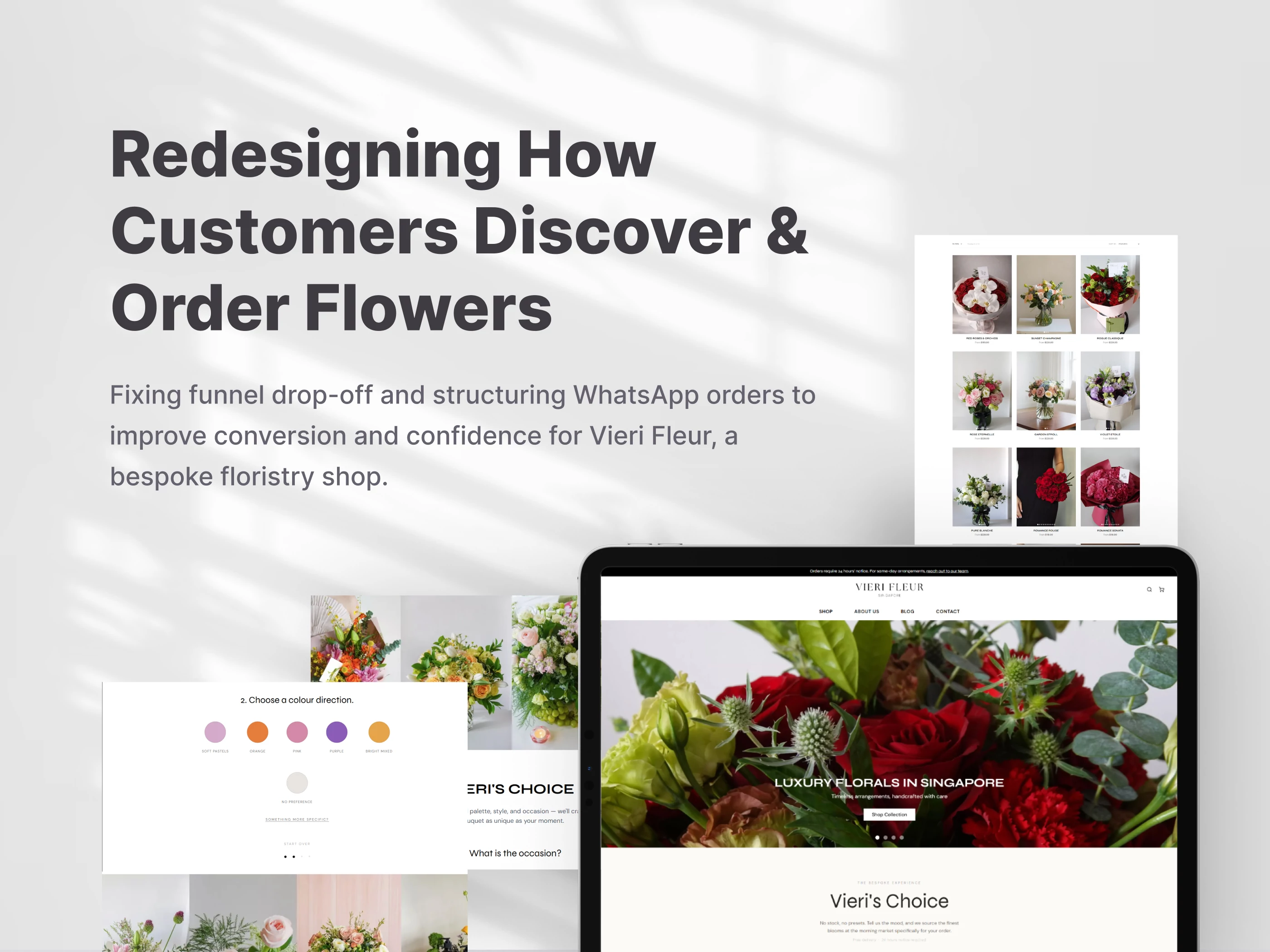 Designing a Structured Ordering Flow for a Bespoke Floristry
