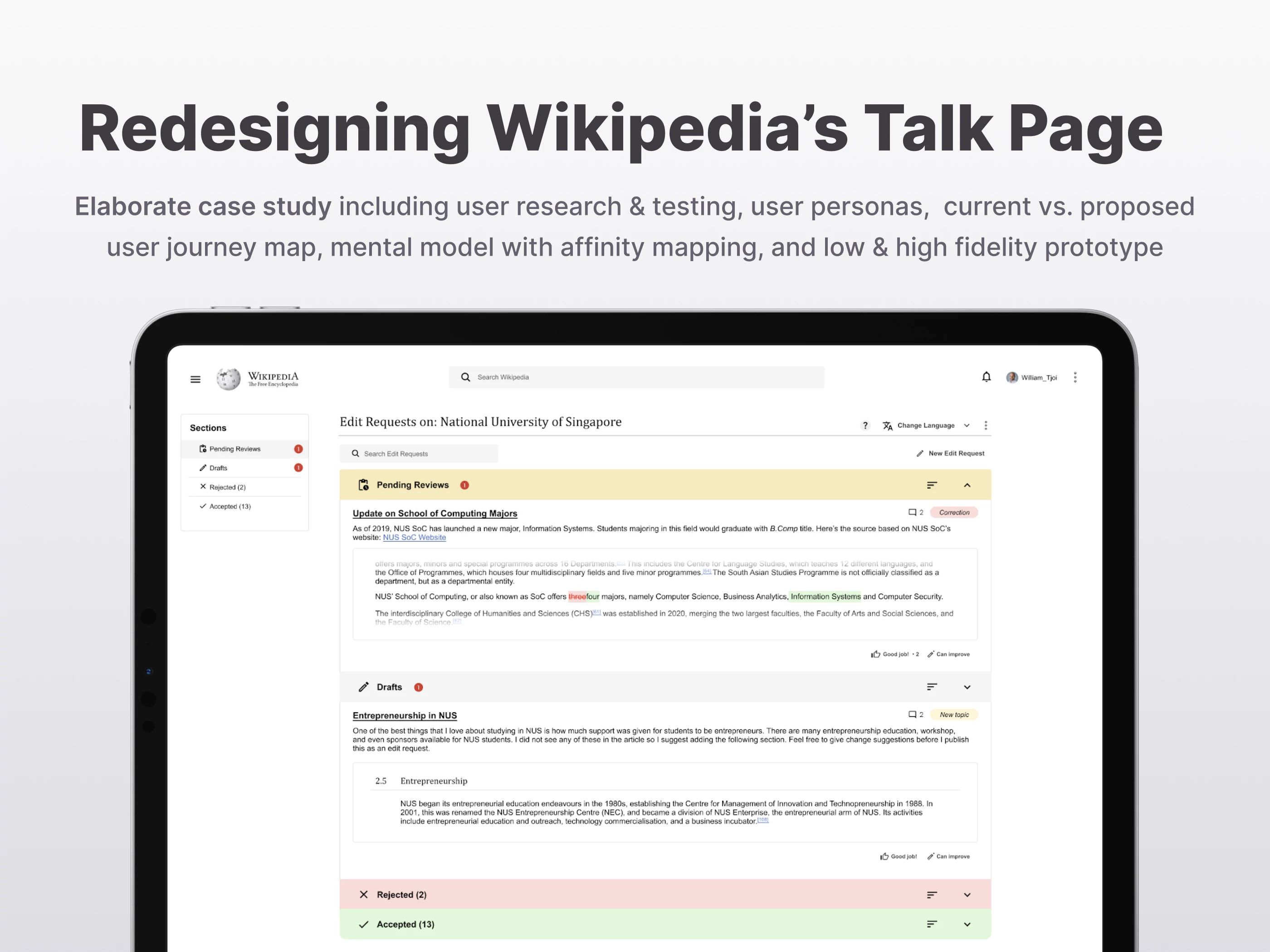 Improving Wikipedia's Talk Page